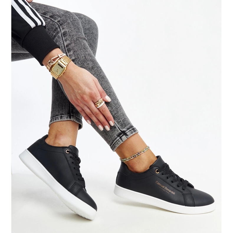 Furat crne tenisice od eko kože crna 1