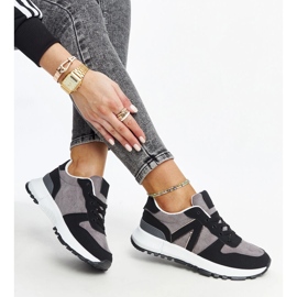 Crno-sive tenisice na Sanela platformu crna 1