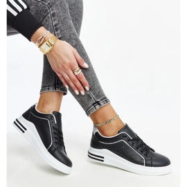 Crne ažur tenisice sa Zorka šljokicama crna 2