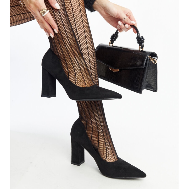 Crne Leea salonke na visoku petu crna 1