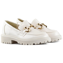 Lakirane bež ženske natikače 1