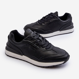 Muške kožne tenisice Big Star NN174287 crne crna 1