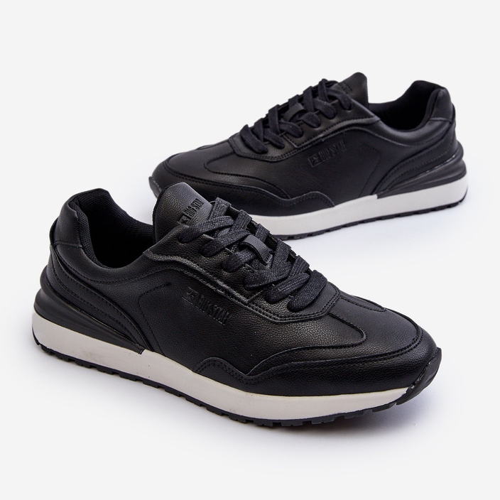 Muške kožne tenisice Big Star NN174287 crne crno 1