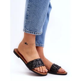 Seastar Ženski ravni -visoke papuče crna 2