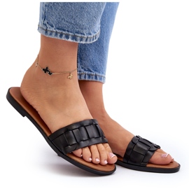 Seastar Ženski ravni -visoke papuče crno 8