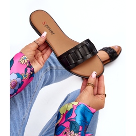 Seastar Ženski ravni -visoke papuče crno 7