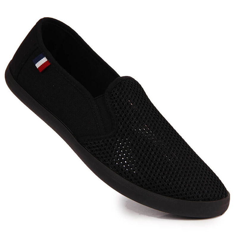 News Muške slip-on ažur crne tenisice NOVOSTI crna 1