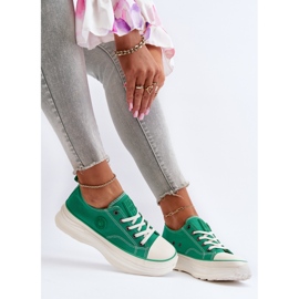 Ženske tenisice na masivnom potplatu Big Star NN274130 Zelene zelena 1