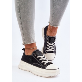 Ženske tenisice na masivnom potplatu Big Star NN274125 crne crno 1