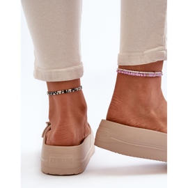 Ženske pjenaste japanke na platformu s kopčom Big Star NN274A666 Bež 1