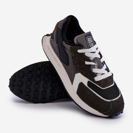 Muške sportske tenisice Big Star sa sustavom memorijske pjene NN174347 crne crno 2