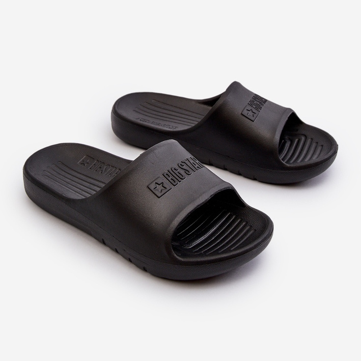 Lagane dječje pjenaste papuče Big Star NN374556 crne crna 1