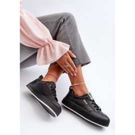 Ženske tenisice s platformom Big Star NN274255 crne crna 2