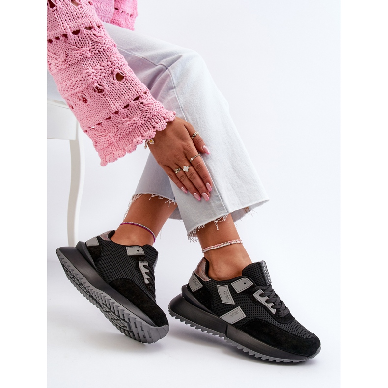 Big Star Ženske tenisice NN274975 Crne crno 2