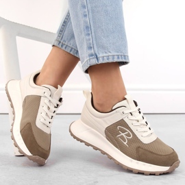 Ženske kožne sportske cipele, bež, Artiker 54C1468 1