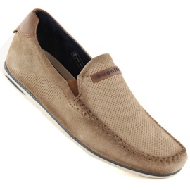 Bugatti M INT1998 bež kožne cipele od brušene kože 1