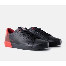 Crno-crvene muške Cross Jeans tenisice crna 1