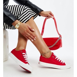 Crvene ženske Cross Jeans tenisice crvena 1