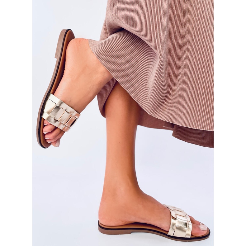 Seastar Lotts Gold ženske japanke zlatna 2