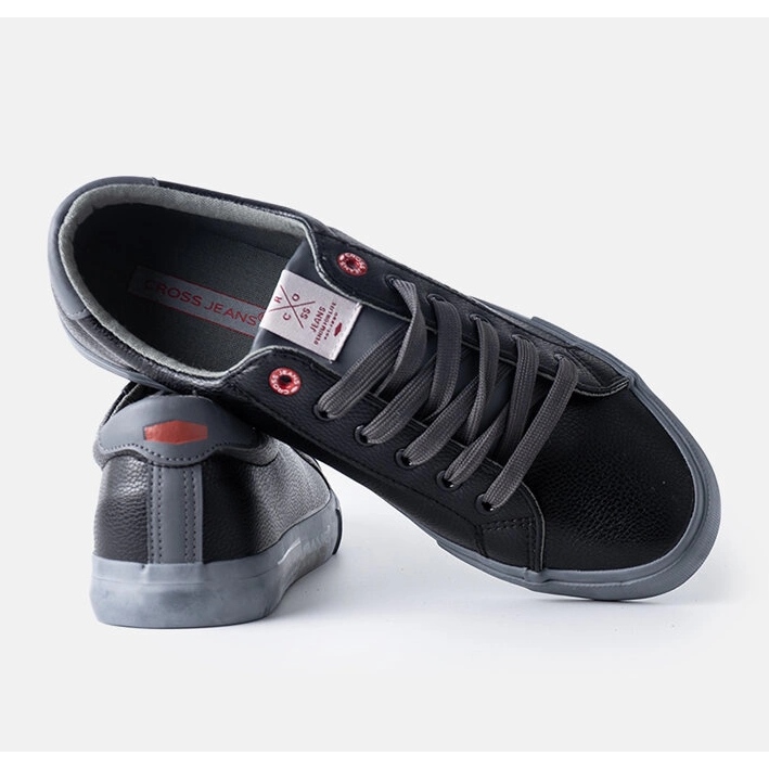 Crne i sive muške Cross Jeans tenisice crno 1