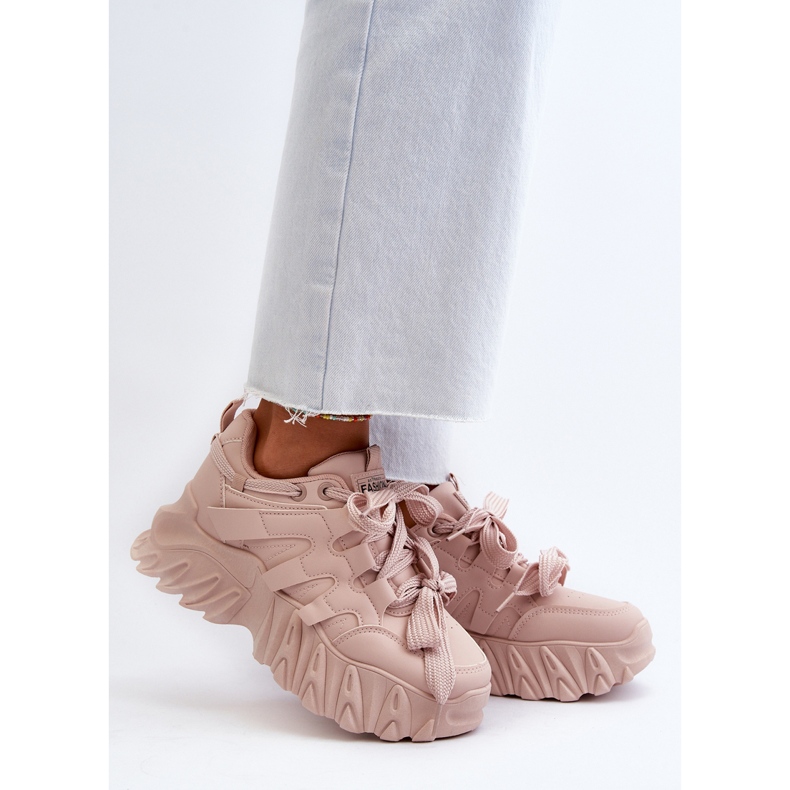 Ženske tenisice na debelom potplatu, roza Ellerai ružičasta 2