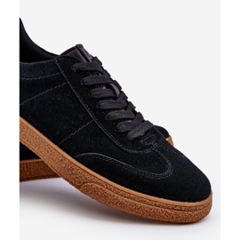 Muške tenisice od brušene kože Big Star NN174187 crne crna 2