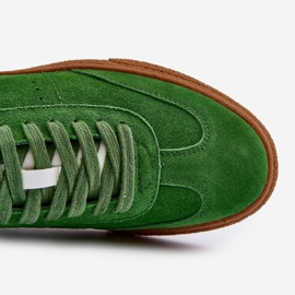 Muške tenisice od brušene kože Big Star NN174188 Zelene zelena 1