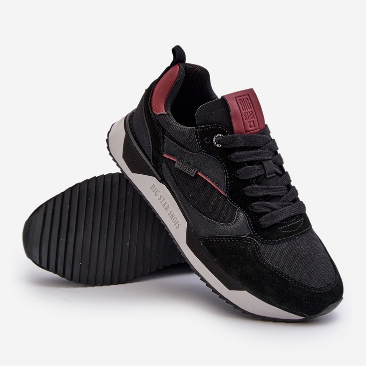 Muške tenisice Memory Foam System Big Star NN174350 crne crna 1