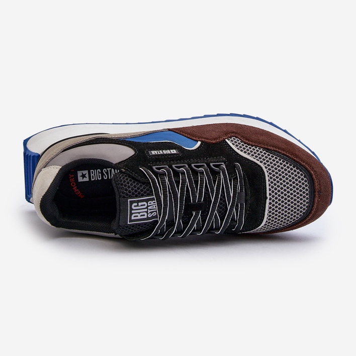 Muške tenisice Big Star NN174322 Memory Foam System smeđe-crne crno 1