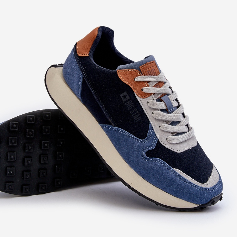 Muške tenisice Memory Foam System Big Star NN174356 tamnoplave plava 2