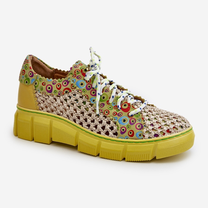 Ženske kožne cipele Maciejka 05850-09 Lime zelena 1