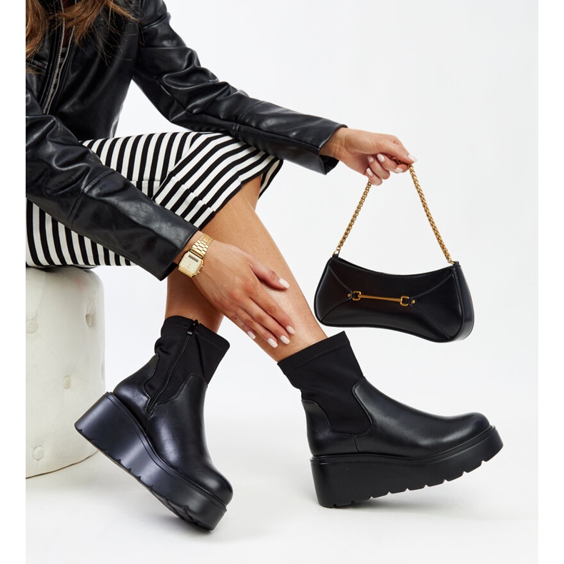 Crne čizme s izolacijom od eko kože Safala crna 1