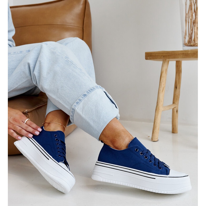 Bahira tamnoplave tenisice s debelim đonom plava 1