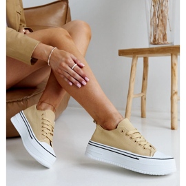 Tamno bež tenisice s debelim Bahira potplatom 1