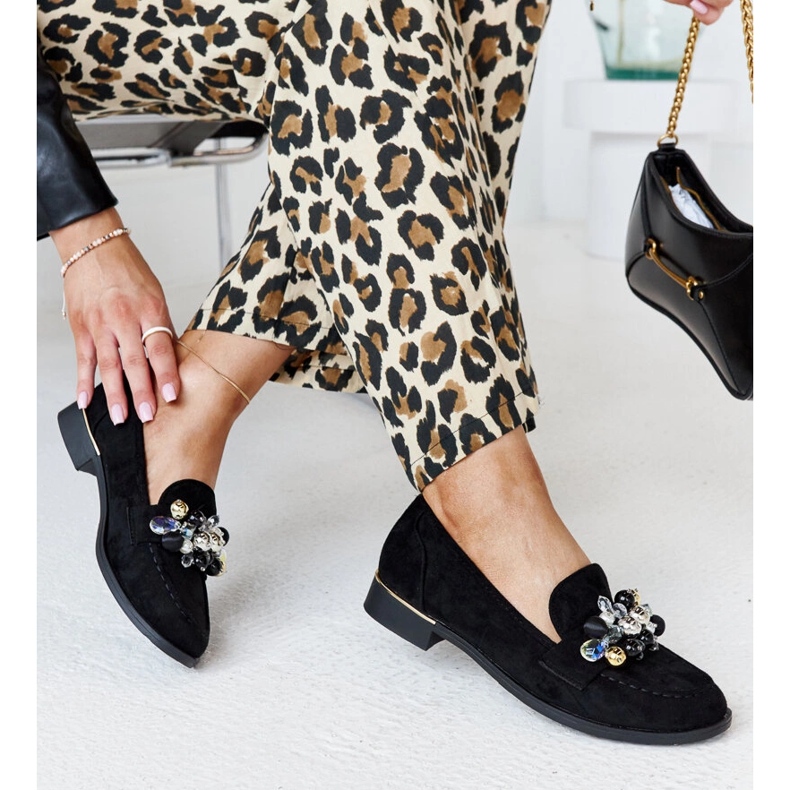 Crne mokasine s Dahera ukrasima crna 1