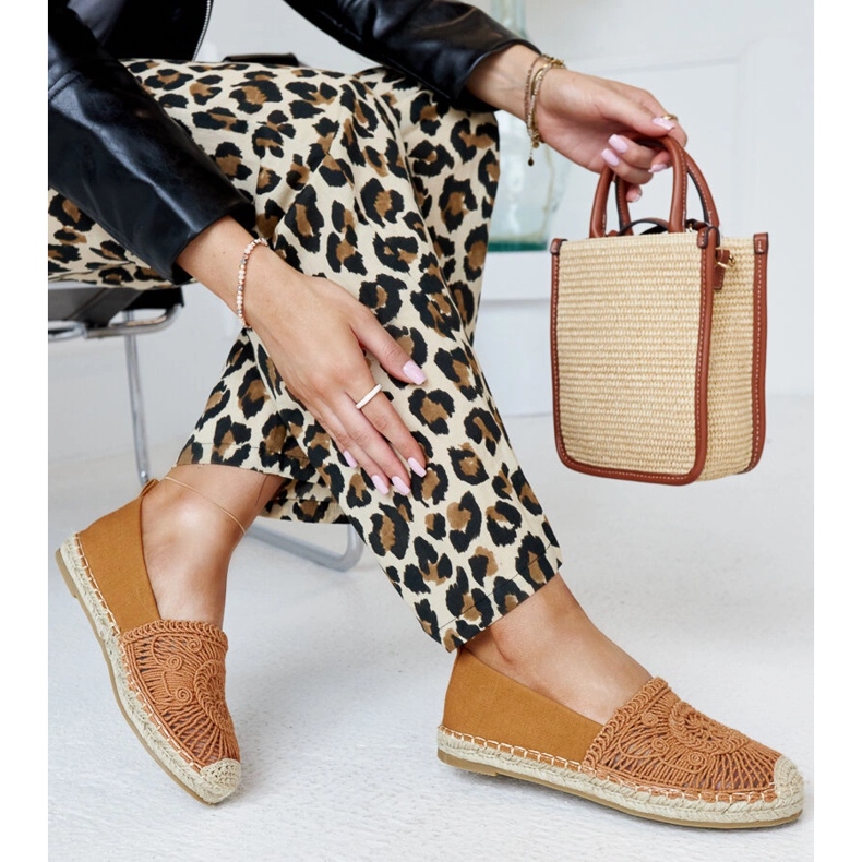 Smeđe espadrile s Kalba vezom smeđa 1