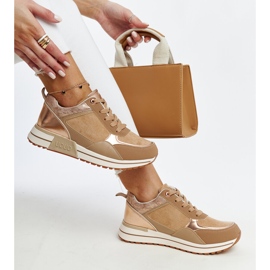 Smeđe tenisice na platformi Kerttu smeđa 1