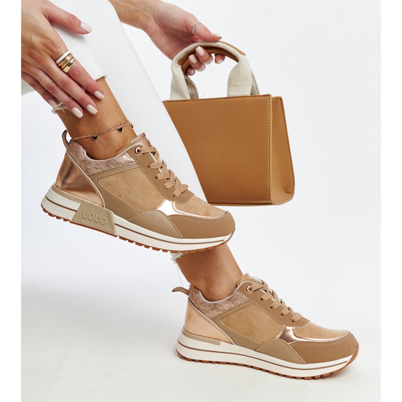 Smeđe tenisice na platformi Kerttu smeđa 1