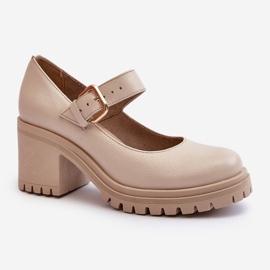 Zazoo 20166 Bež kožne cipele 1