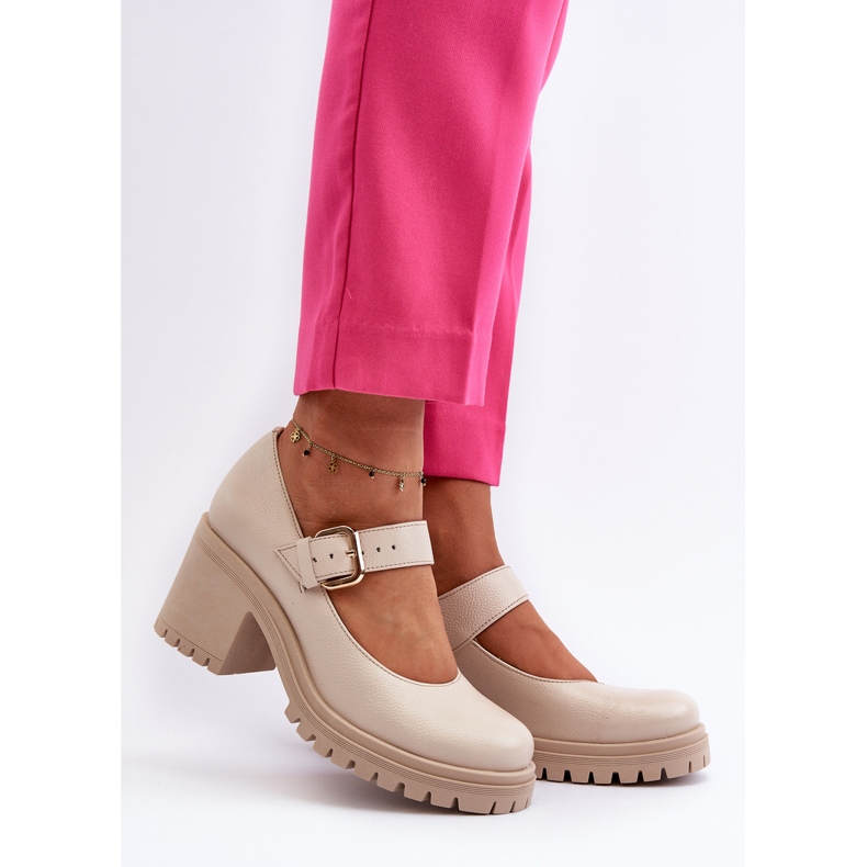 Zazoo 20166 Bež kožne cipele 2