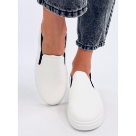 Alliot Bijele slip-on tenisice bijela 1
