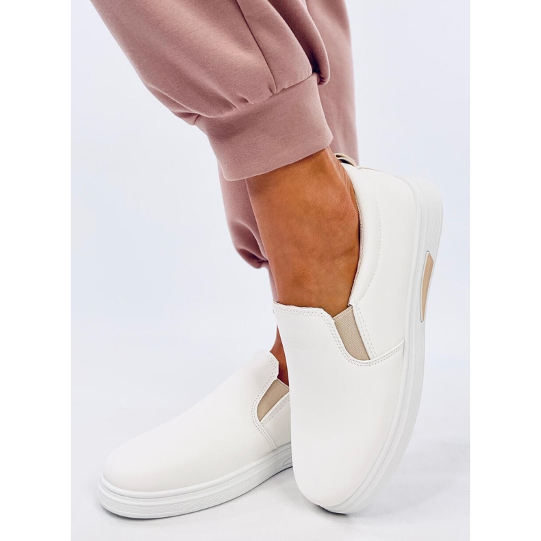 Alliot White/Beige slip-on tenisice bijela 2