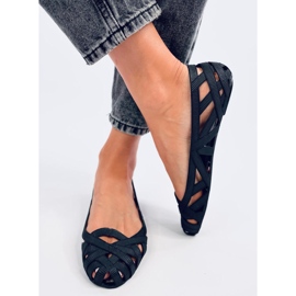 Meliski Chassa Crne ažur balerinke crno 1