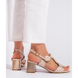 Goodin Bež ženske sandale sa kopčom 1