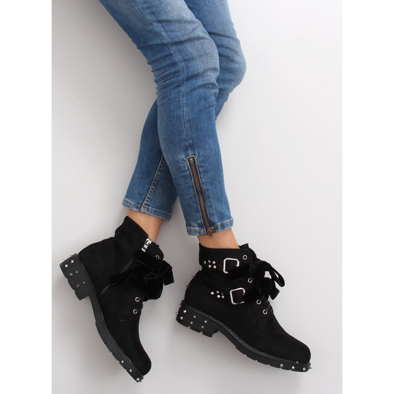 Elegantne čizme s čavlima CLS-30 Black crna 1