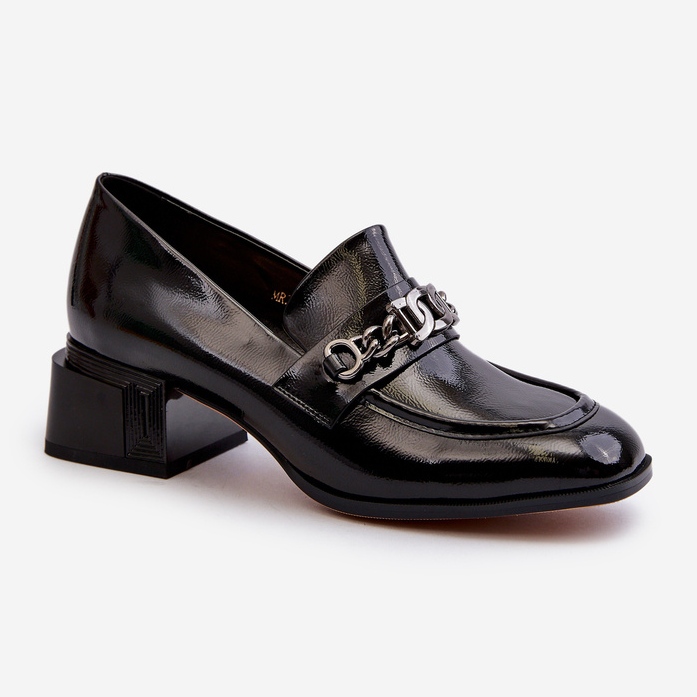 Lakirane kožne cipele crne S.Barski MR38-960 crno 1