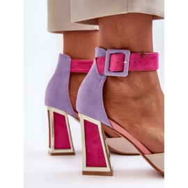 Lodho cipele od antilopa na visoku petu raznobojna 1