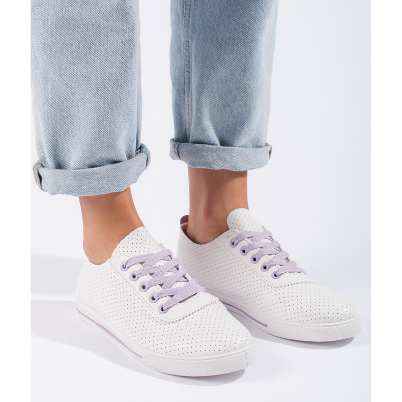 Ženske ažur tenisice bijela 1