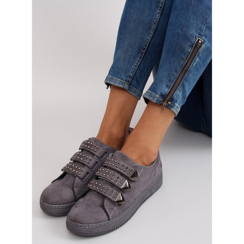 Tenisice s čavlima 16-582 sive siva 2