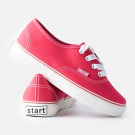 Tamno roze dječje tenisice iz Costrane ružičasta 1